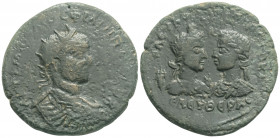 Roman Provincial
CILICIA, Seleucia ad Calycadnum. Philip I. (244-249 AD)
AE Bronze (37.9mm, 21.10g)
Obv: Radiate, draped, and cuirassed bust of Philip...