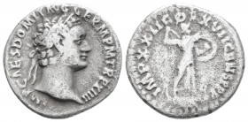 Roman Imperial
Domitian (81-96 AD) Rome
AR Denarius (18.6mm, 3.1g)
Obv: IMP CAES DOMIT AVG GERM P M TR P XIIII, laureate head right.
Rev: IMP XXII COS...