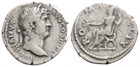 Roman Imperial
Hadrian (117-138 AD) Rome
AR Denarius (18.2mm, 3.2g)
Obv: HADRIANVS AVG COS III P P, laureate head to right.
Rev: ROMA FELIX, Roma seat...
