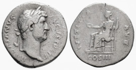 Roman Imperial 
Hadrian (117-138 AD) Rome
AR Denarius (17.7mm, 3g)
Obv: HADRIANVS AVGVSTVS P P. Laureate head right.
Rev: IVSTITIA AVG / COS III. Just...