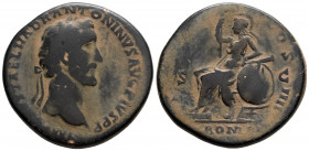 Roman Imperial
Antoninus Pius (150-151 AD) Rome
AE Sestertius (32.5mm, 24.8g)
Obv: IMP CAES T AEL HADR ANTONINVS AVG PIVS P P, laureate head to right....