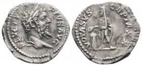 Roman Imperial
Septimius Severus (193-211 AD). Rome
AR Denarius (19.7mm, 3g)
Obv: SEVERVS PIVS AVG. Laureate head right.
Rev: VOTA SVSCEPTA XX. Veiled...