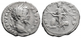 Roman Imperial
Septimius Severus (198-200 AD) Rome 
AR Denarius (18.6mm, 2.90g)
Obv: SEVERVS AVG PART MAX, laureate head right . 
Rev: P M TR P VIII C...
