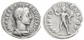 Roman Imperial
Severus Alexander (222-235 AD) Rome.
AR Denarius (19.4mm, 2.4g)
Obv: IMP ALEXANDER PIVS AVG. Laureate, draped and cuirassed bust right....