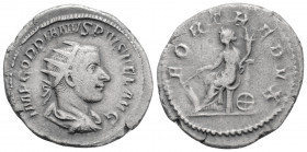 Roman Imperial
Gordian III, (238-244 AD) Rome
AR Antoninianus (23.5mm, 4g)
Obv: IMP GORDIANVS PIVS FEL AVG Radiate, draped and cuirassed bust of Gordi...