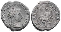 Roman Imperial
Gordian III (238-244 AD) Antiochia
AR Antoninianus (22.7mm, 4.8g)
Obv: IMP GORDIANVS PIVS FEL AVG Radiate and cuirassed bust of Gordian...