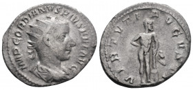 Roman Imperial
Gordian III (238-244 AD) Rome
AR Antoninianus (23mm, 3.6g)
Obv: IMP GORDIANVS PIVS FEL AVG Radiate, draped and cuirassed bust of Gordia...