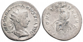 Roman Imperial
Gordian III (238-244 AD)Antiochia
AR Antoninianus (22.2mm, 3.1g),
Obv: IMP GORDIANVS PIVS FEL AVG Radiate and cuirassed bust of Gordian...