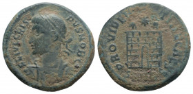 Roman Imperial
Crispus, as Caesar, (316-326 AD) 
AE Follis (18.4mm, 2.86g). 
Obv: Laureate, draped, and cuirassed bust left 
Rev: Camp gate; star abov...