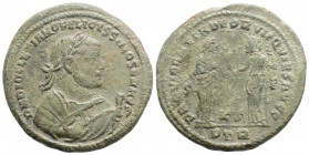Roman Imperial
Maximianus Herculius (305-307 AD) Treveri
AE Follis (28.9mm, 9.2g)
Obv: D N MAXIMIANO BAEATISSIMO SEN AVG. Laureate and mantled bust ri...