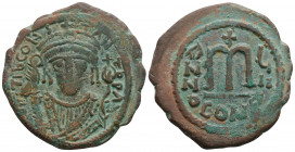 Byzantine
Tiberius II Constantine, (578 - 582 AD) Constantinople
AE Follis (32.3mm, 12.6g)
Obv: Tib CONSTANT P P AVI, Crowned bust of Tiberius facing ...