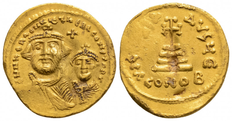 Byzantine
.Heraclius, with Heraclius Constantine (610-641 AD). Constantinople
AV...