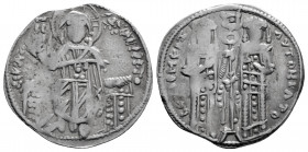 Byzantine
Andronicus II Palaeologus, with Michael IX. (1282-1328 AD) Constantinople
AR Basilikon (20.7mm, 2.10g) 
Obv: Christ Pantokrator enthroned fa...