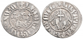 Medieval
Armenia, Cilician Armenia, Levon I, Sis mint, (1199-1219 AD)
AR Tram (23mm, 2.8g)
Obv: ✠ "Levon, king of the Armenians" in Armenian script, L...