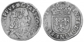 ★ Rare ★
Medieval
Filippo Spinola (1616-1688 AD). ITALY, Tassarolo.
AR Silver (19.7mm 2g)
Obv: PHILIPPVS . D . G . TASS. COMES . Head of right
Rev: IN...