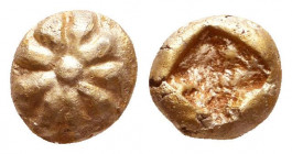 Very RARE IONIA. Erythrae. Ca. 600-550 BC. EL Reference: Condition: Very Fine

 Weight: 1 gr Diameter: 7,2 mm