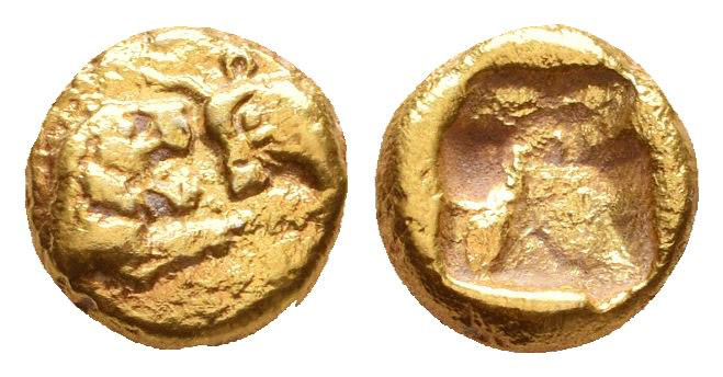 Kings of Lydia. Sardeis. Kroisos circa 560-546 BC. EL Reference: Condition: Very...
