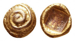 Very RARE IONIA. Erythrae. Ca. 600-550 BC. EL Reference: Condition: Very Fine

 Weight: 0,25 gr Diameter: 5,5 mm