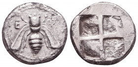 IONIA, Ephesos. Circa 420-400 BC. AR . Bee / Quadripartite incuse square. Reference: Condition: Very Fine

 Weight: 7,9 gr Diameter: 18,4 mm