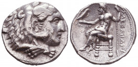 Kings of Macedon. Alexander III. "the Great" (336-323 BC). AR Tetradrachm Reference: Condition: Very Fine

 Weight: 17,1 gr Diameter: 26 mm