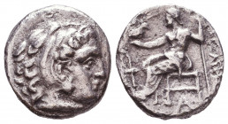 Kings of Macedon. Alexander III. "the Great" (336-323 BC). AR Drachm Reference: Condition: Very Fine

 Weight: 3,8 gr Diameter: 15,6 mm