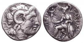 Kings of Thrace. Lysimachos 305-281 BC. Ar Drachm. Reference: Condition: Very Fine

 Weight: 3,3 gr Diameter: 15,8 mm