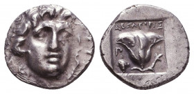 Rhodos, Caria. AR. c. 88-84 BC. Reference: Condition: Very Fine 

 Weight: 1,5 gr Diameter: 11,2 mm