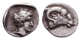 Greek AR Obol. 4-5th century BC. Reference: Condition: Very Fine

 Weight: 0,4 gr Diameter: 7,1 mm