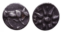 Greek AR Obol. 4-5th century BC. Reference: Condition: Very Fine

 Weight: 0,2 gr Diameter: 5,5 mm