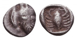 Greek AR Obol. 4-5th century BC. Reference: Condition: Very Fine

 Weight: 0,3 gr Diameter: 6 mm