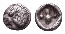 Greek AR Obol. 4-5th century BC. Reference: Condition: Very Fine

 Weight: 0,2 gr Diameter: 5 mm