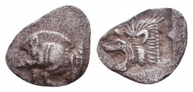 Greek AR Obol. 4-5th century BC. Reference: Condition: Very Fine

 Weight: 0,3 gr Diameter: 9,3 mm