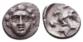 Greek AR Obol. 4-5th century BC. Reference: Condition: Very Fine

 Weight: 0,9 gr Diameter: 10,3 mm