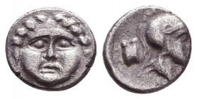 Greek AR Obol. 4-5th century BC. Reference: Condition: Very Fine

 Weight: 0,9 gr Diameter: 9 mm