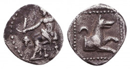 Greek AR Obol. 4-5th century BC. Reference: Condition: Very Fine

 Weight: 0,6 gr Diameter: 9,3 mm