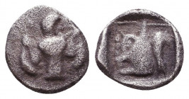 Greek AR Obol. 4-5th century BC. Reference: Condition: Very Fine

 Weight: 0,7 gr Diameter: 9,1 mm