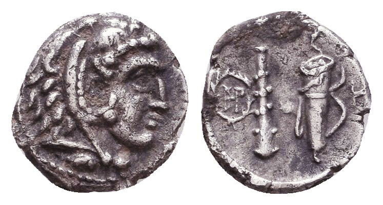 MACEDONIAN KINGDOM. Alexander III the Great (336-323 BC). AR . XF. Posthumous is...