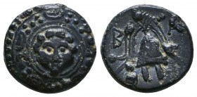 Kings of Macedon. Alexander III. "the Great" (336-323 BC). Ae Reference: Condition: Very Fine 

 Weight: 3,6 gr Diameter: 14,5 mm
