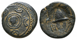 Kings of Macedon. Alexander III. "the Great" (336-323 BC). Ae Reference: Condition: Very Fine 

 Weight: 2,6 gr Diameter: 13,7 mm