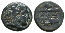Kings of Macedon. Alexander III. "the Great" (336-323 BC). Ae Reference: Condition: Very Fine 

 Weight: 5,9 gr Diameter: 17,9 mm