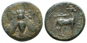 Ionia. Ephesos circa 390-380 BC. Ae. Reference: Condition: Very Fine

 Weight: 3,6 gr Diameter: 15,5 mm