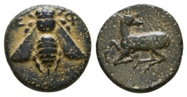 Ionia. Ephesos circa 390-380 BC. Ae. Reference: Condition: Very Fine

 Weight: 1,7 gr Diameter: 12,3 mm