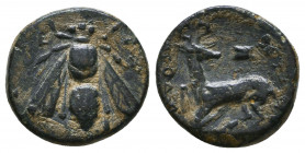 Ionia. Ephesos circa 390-380 BC. Ae. Reference: Condition: Very Fine

 Weight: 2,3 gr Diameter: 14,2 mm