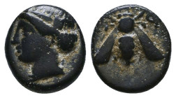 Ionia. Ephesos circa 390-380 BC. Ae. Reference: Condition: Very Fine

 Weight: 1,4 gr Diameter: 10,3 mm
