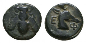 Ionia. Ephesos circa 390-380 BC. Ae. Reference: Condition: Very Fine

 Weight: 0,6 gr Diameter: 7,9 mm