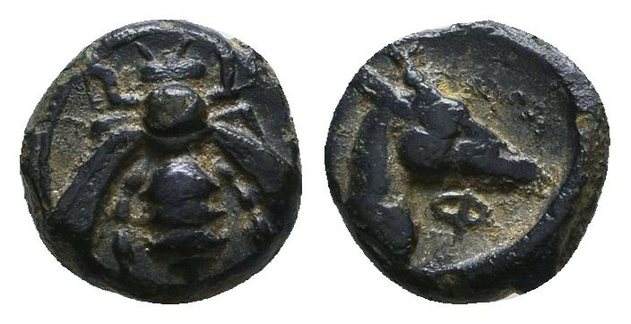 Ionia. Ephesos circa 390-380 BC. Ae. Reference: Condition: Very Fine

 Weight:...