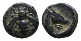 Ionia. Ephesos circa 390-380 BC. Ae. Reference: Condition: Very Fine

 Weight: 0,5 gr Diameter: 7,4 mm