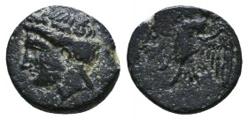 Caria. Halikarnassos circa 400-300 BC. Reference: Condition: Very Fine 

 Weight: 1 gr Diameter: 10,6 mm