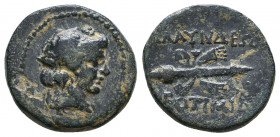 Lydia. Blaundos circa 200-150 BC. Ae Reference: Condition: Very Fine 

 Weight: 4,2 gr Diameter: 16,5 mm
