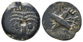 JUDAEA. First Jewish War. 66-70 CE. Æ Prutah Reference: Condition: Very Fine 

 Weight: 2,13 Diameter: 15,7